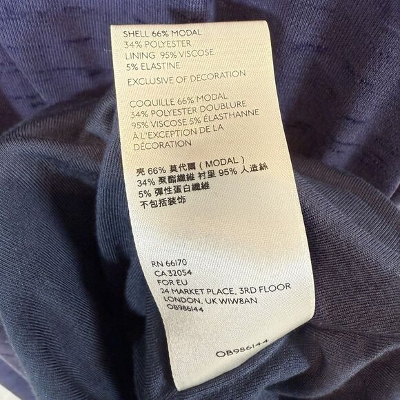 Maeve Anthropologie Dress Maxi Purple Lace Up Racerback Boho Soft Knit L - Picture 8 of 9